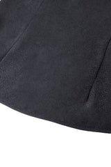 Black Lace Stand Collar Multi-Layered Ruffled Long Flared Sleeves Women's Gothic Blouse - Product - 18