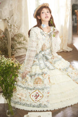 Cat Rose Tea Multi-layer Ruffle Sweet Lolita Skirt 3 Colors - Product - 5