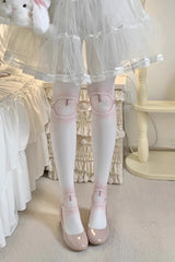 Nude Pinky Doll Tights Print Sweet Lolita Tights 3 Versions - Product - 5