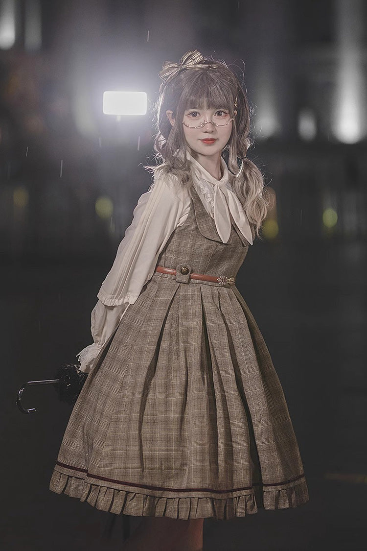 Princess Lost In The Fog Ruffle College Style Elegant Classic Lolita JSK Dress 2 Colors - Product - 9