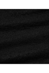 Black Punk Stand Up Collar Metal Buckle Crack Leather Strap Decoration Lace Up Cuff Woolen Women's Coat - Product - 5