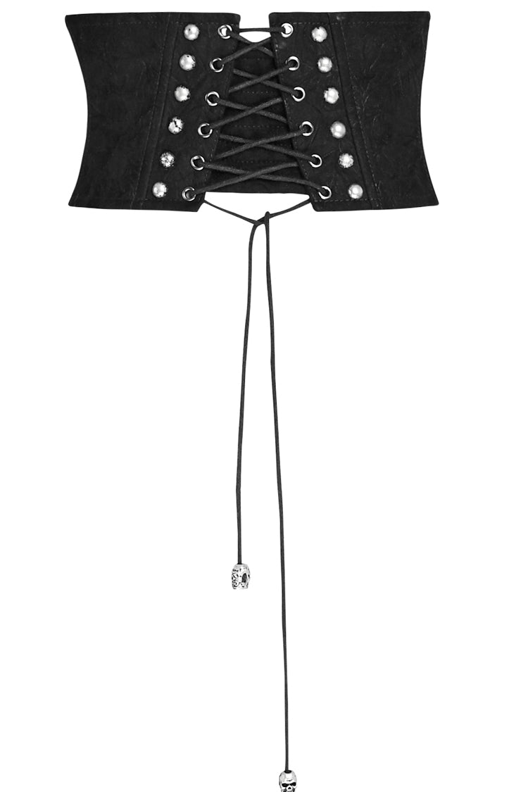 Black Metal Nails Metal Hasp Decoration Womens Steampunk Girdle - Product - 9