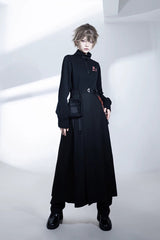 Black [Nameless Blade] Stand Collar Long Sleeves Gothic Prince Ouji Lolita Skirt Set - Product - 13