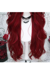 Red Big Wave Sweet Lolita Long Wigs - Product - 4