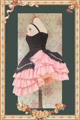 [Pearl Box] Sleeveless Triple-Layered Bowknot Lace Slim Pearl Sweet Elegant Lolita Jsk Dress 3 Colors - Product - 11