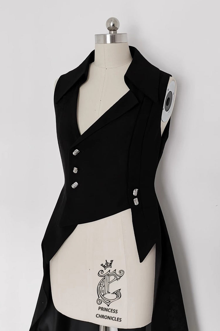 Black Princess Chronicles Burn To Ash Female Ouji Lolita Long Vest - Product - 8