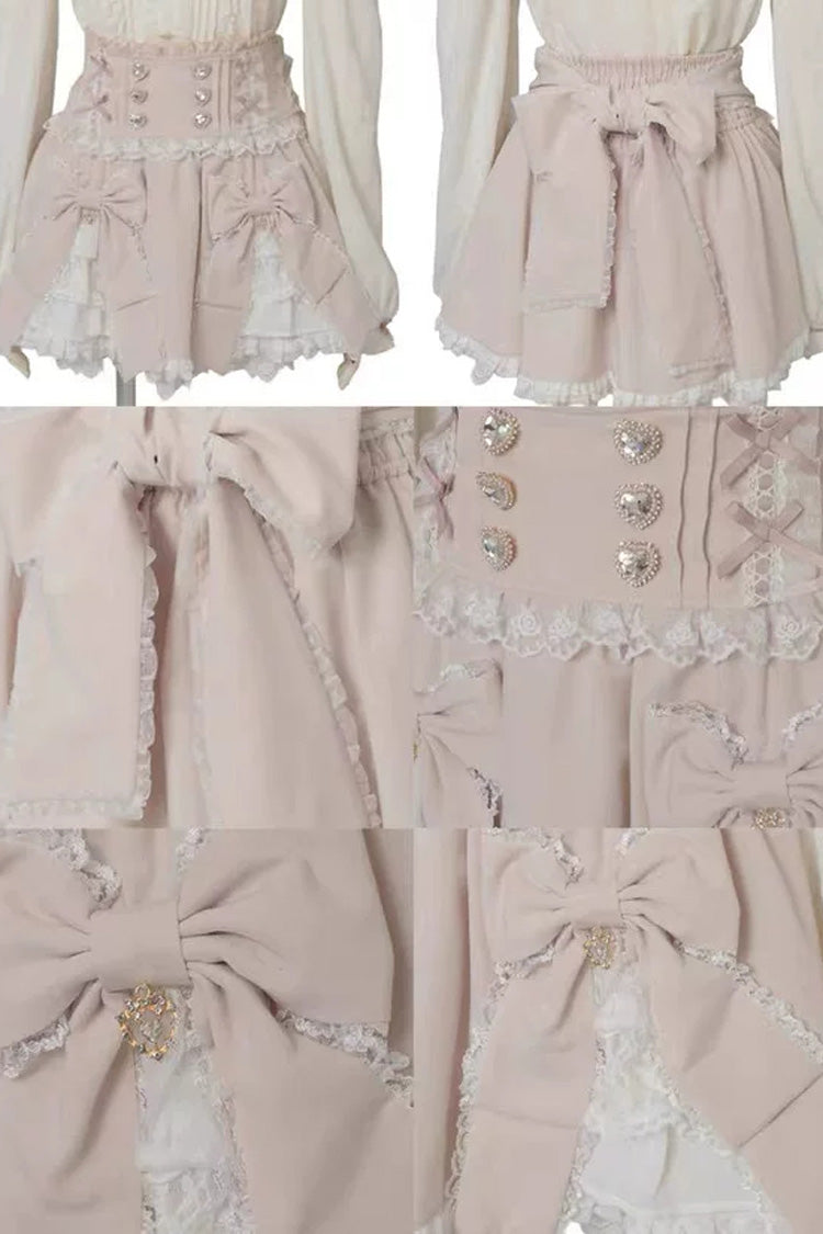 Jirai Kei Plaid Printed Ruffled Bow Gothic Japanese Lolita Skirt 3 Colors - Product - 5