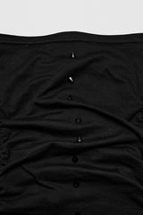Black Long Sleeves Rivet Mesh Men's Punk Blouse with Undetachable Mask - Product - 6