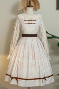 Forest Illustrated Book Watercolor Picture Book Print Sweet Elegant (Dress Only) front view