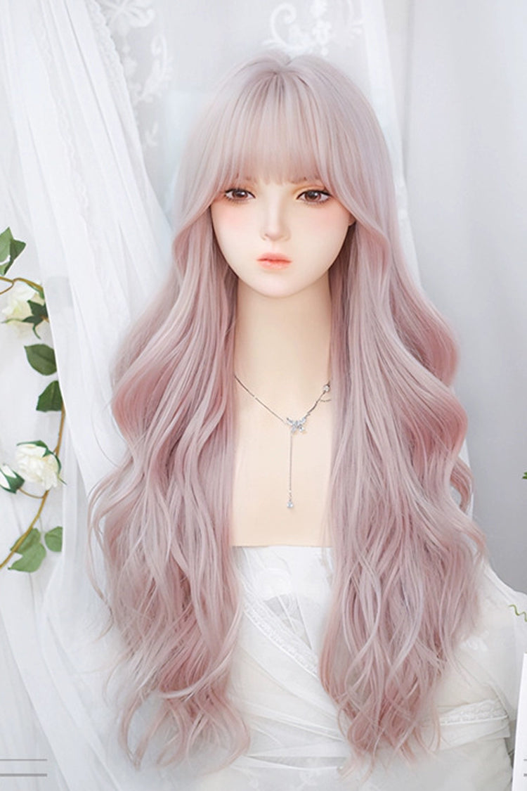 Pink Long Curly Sweet Lolita Wigs - Product - 2