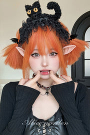Orange [Candy Magic] Short Sweet Lolita Wigs - Orange - 1