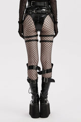 Black Adjustable Faux Leather Waist and Leg Men's Steampunk Harness - Product - 3