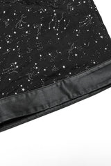 Black Half Sleeves Star Hollow Lace-Up Women's Gothic Coat - Product - 6