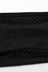 Black Mesh Women's Punk Cutout Eyelet Jeans - Product - 8
