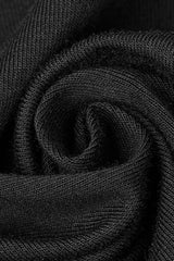 Black Bertha Neck Off Shoulder Long Sleeves Embroidery Women's Punk Blouse - Product - 6
