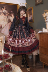 [Angel's Redemption] Long Sleeves Angel Print Ruffle Bowknot Sweet Lolita Dress 3 Colors - Product - 3