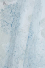 White [Hydrangea Message] Short Sleeves Print Ruffle Lace Sweet Chinese Style Elegant Lolita Dress - Product - 17