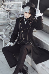 Black Vintage Immortal Paperless Covenant Ouji Lolita Pants - Product - 4