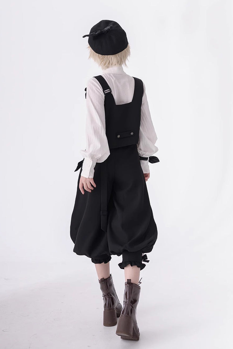 White Long Sleeves Secret Morning Paper Ouji Fashion Lolita Blouse - Product - 10