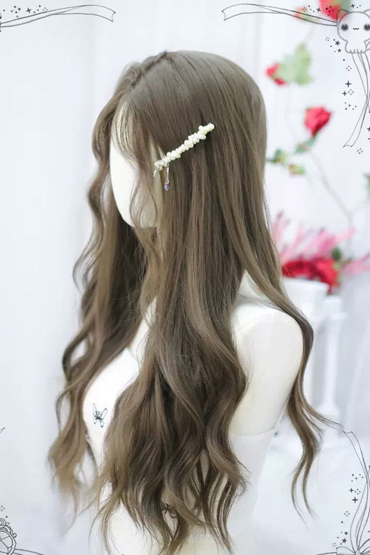 Brown Long Cute Sweet Lolita Curly Wig - Product - 3