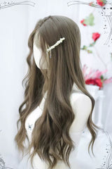 Brown Long Cute Sweet Lolita Curly Wig - Product - 3