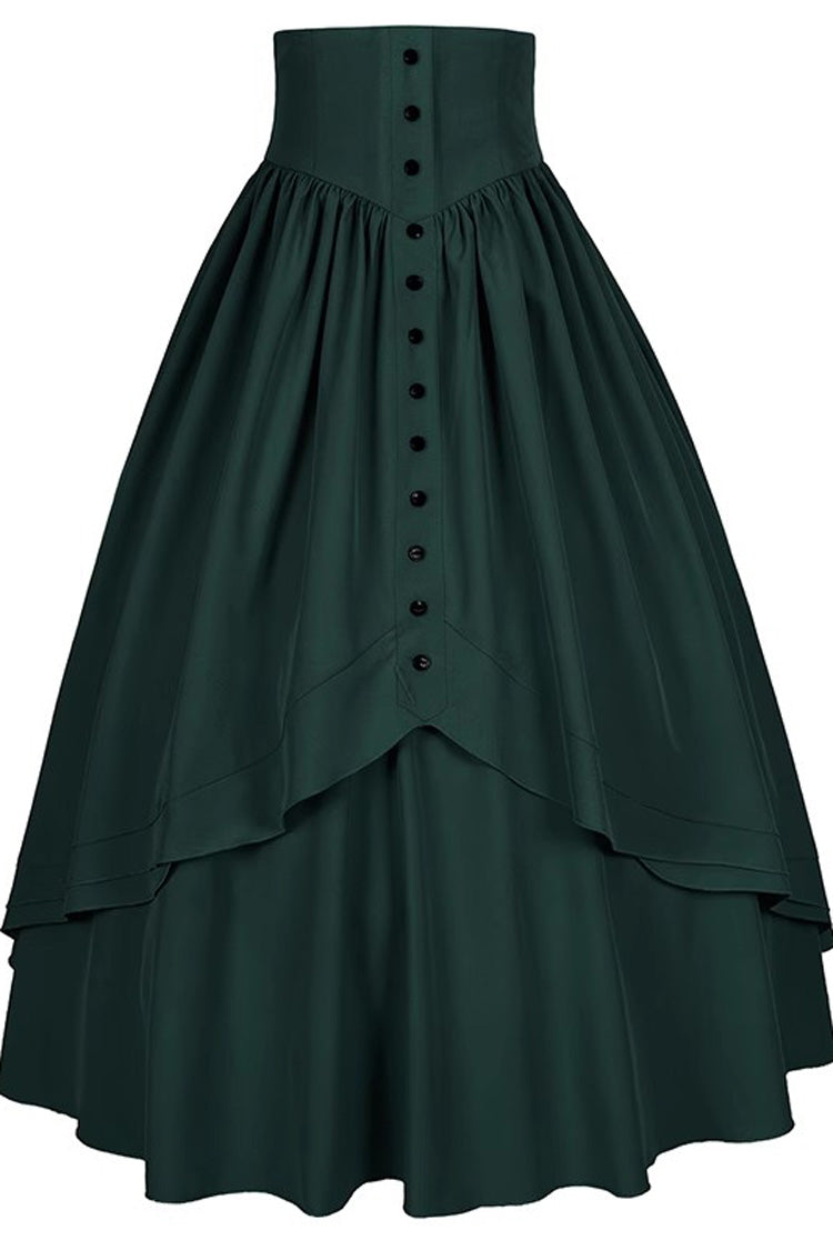 Gothic Elegant Ruffle Lolita Victorian Skirt 8 Colors - Product - 6