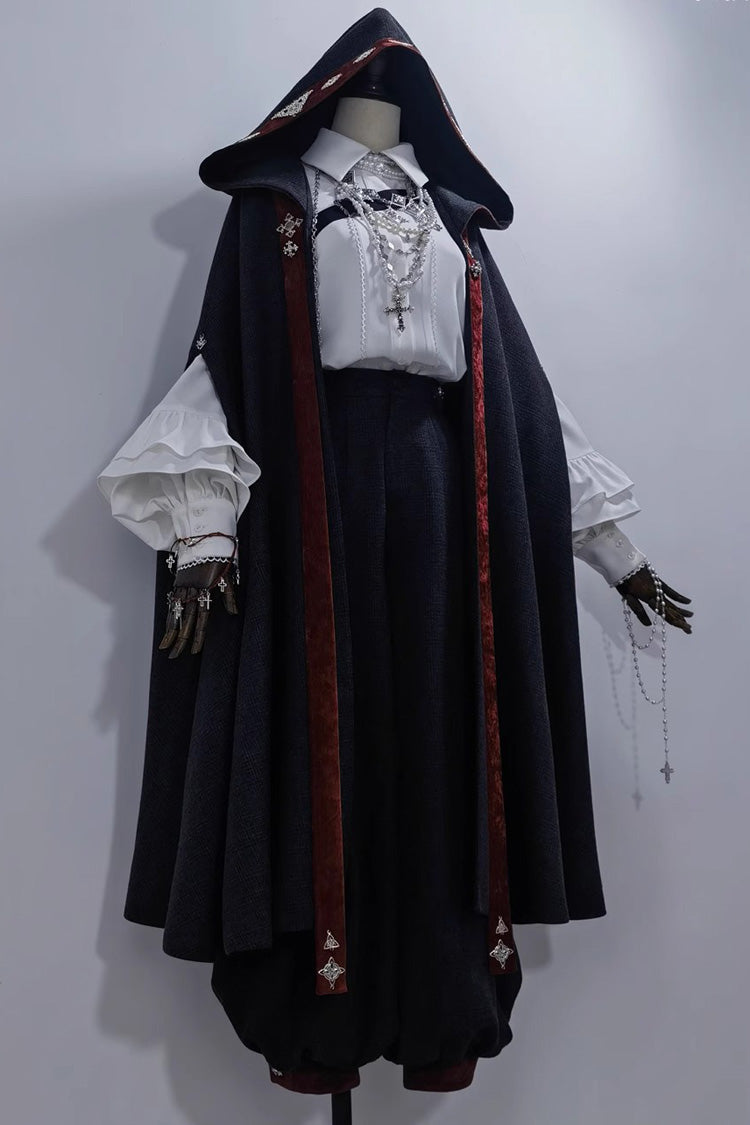Black [Sacred Vow] Vintage Elegant Prince Handsome Ouji Lolita Pants - Product - 2