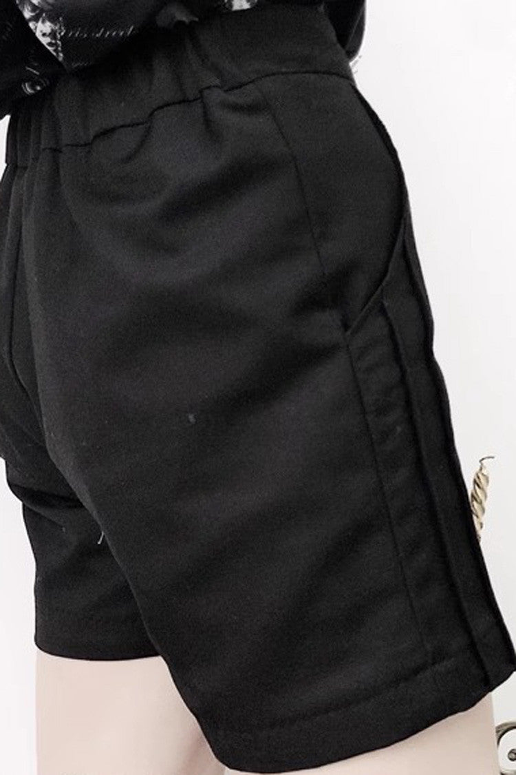 Black Gothic Vintage Elegant Ouji Fashion Lolita Shorts - Product - 2
