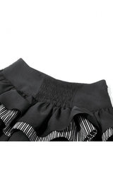 Black Women's Gothic Vintage Multi-Layered Ruffled Mesh Tail Skirt - Product - 16