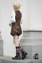 Brown Bunny Detective Prince Ouji Lolita Set - Product - 9