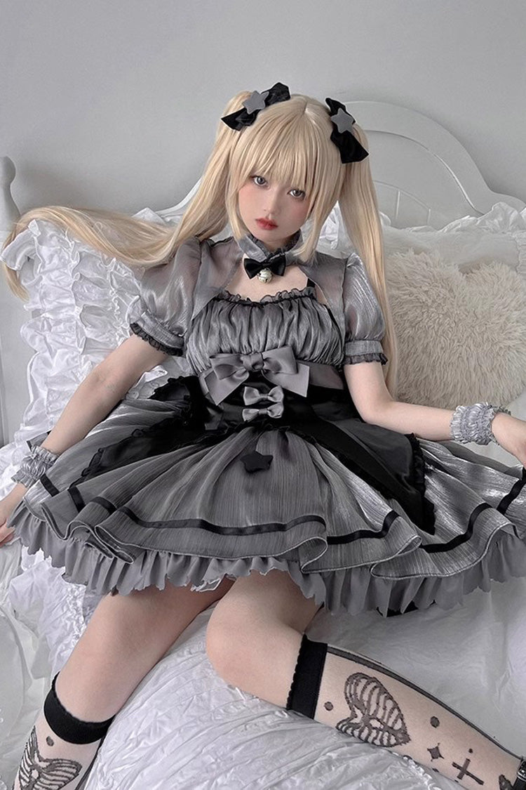 Magic Star Decoration Bowknot Sweet Lolita Jsk Dress 2 Colors - Product - 10