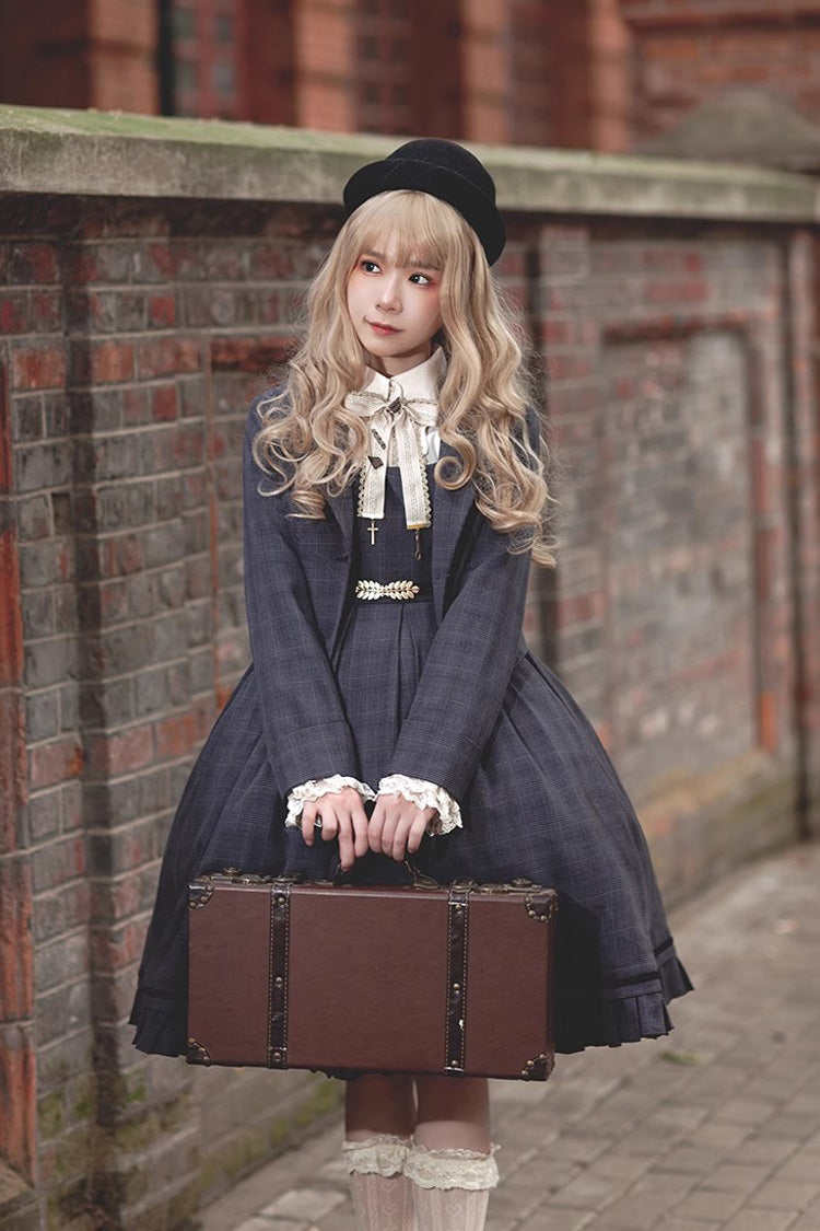 Princess Lost In The Fog Ruffle College Style Elegant Classic Lolita JSK Dress 2 Colors - Product - 8