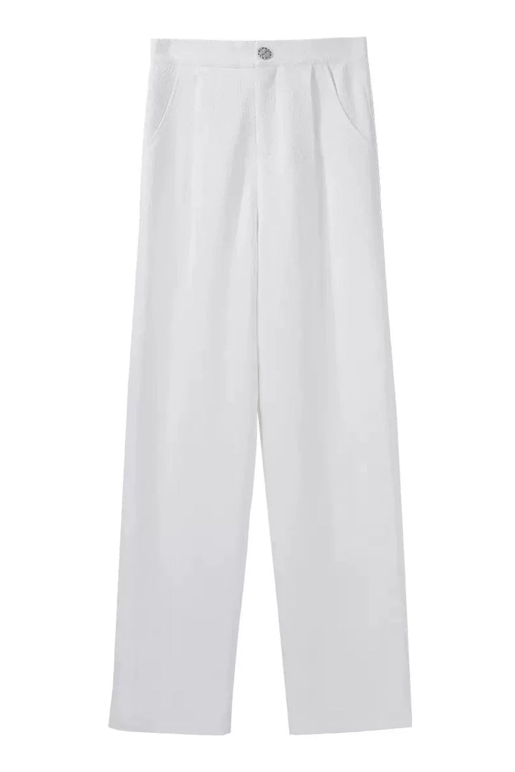 White [Moonlit Paladin Prince] Ruffle Embroidery Bowknot Classic Prince Handsome Ouji Lolita Set - Pants(Only) - 14