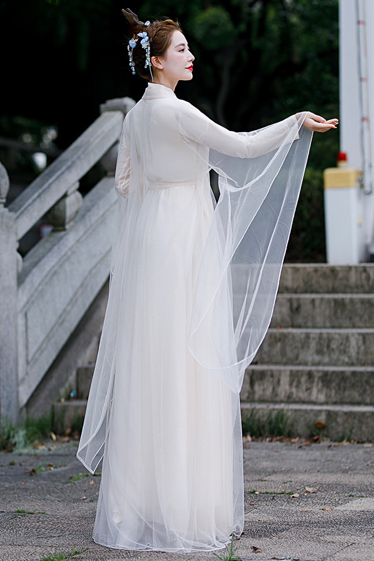 Beige New Fairy Sweet Hanfu Dress - Product - 6