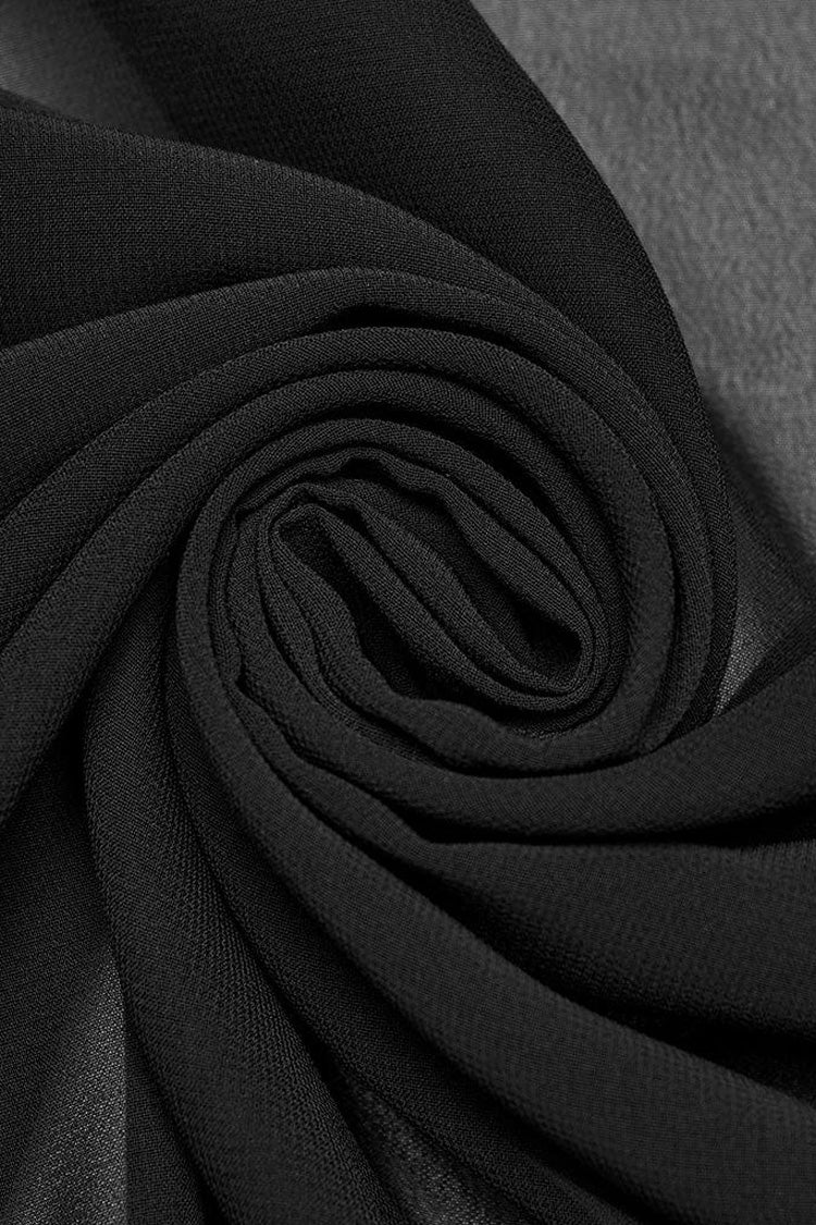 Translucent Loose Ruffle Braided Rope Belt Womens Elegant Gothic Shawl 3 Colors - Product - 7