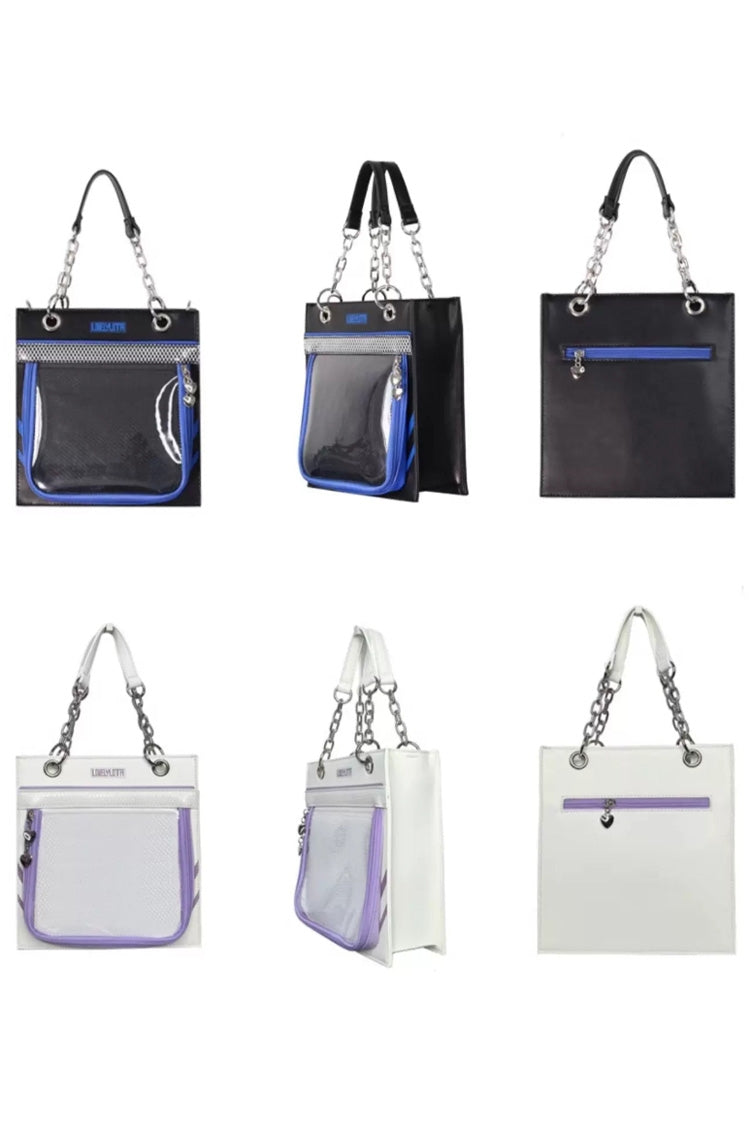 Small‑Load Square Chain Sweet Lolita Top‑Handle Shoulder & Crossbody Ita Bag 4 Colors - Product - 7