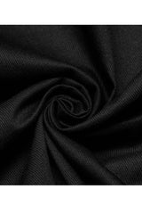 Black Gothic Delicate Decals Placket Pleated Ruffle Long Sleeve Men's Shirt - Product - 6