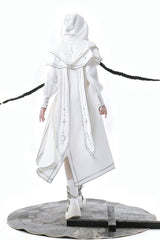 White Bionic Dimension Futuristic Mechanical Style Print Ouji Fashion Lolita Cape - Product - 8