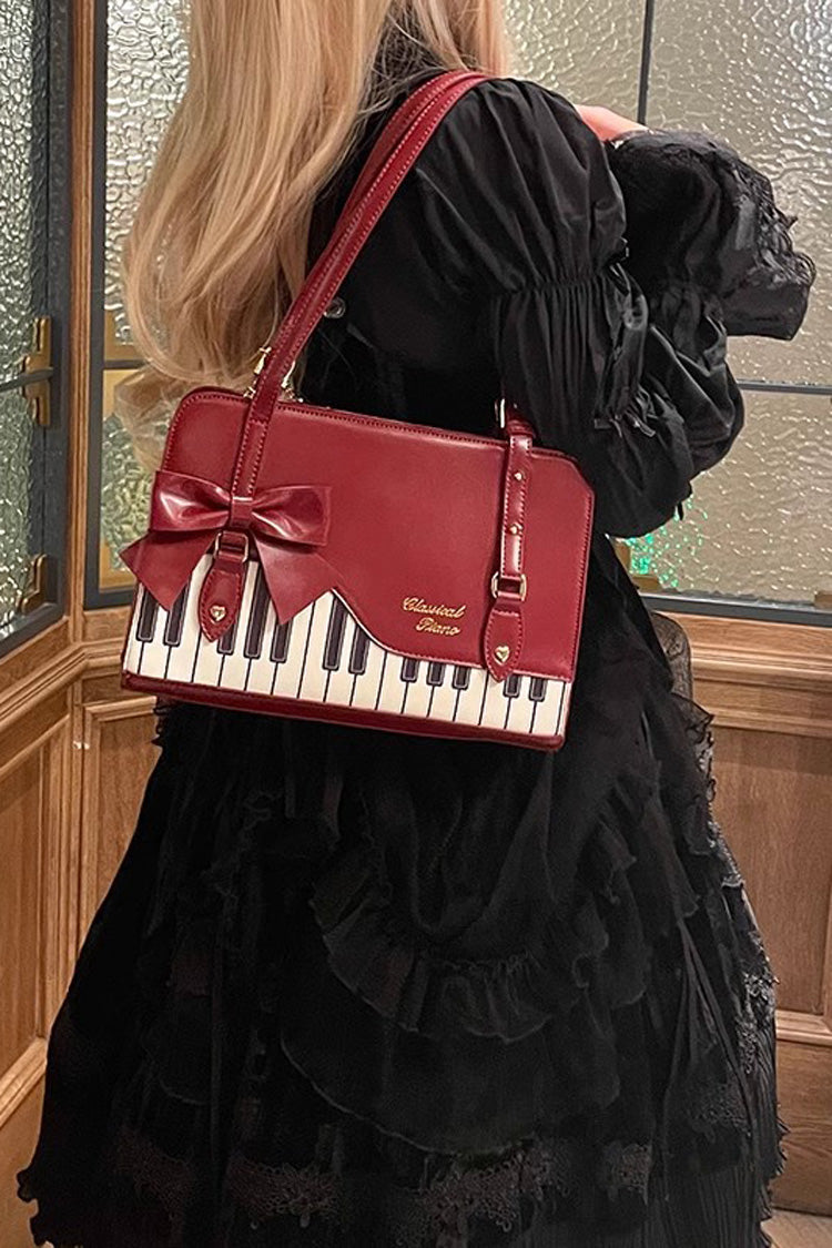 Piano Waltz Bowknot Sweet Lolita Handbag 4 Colors - Product - 7
