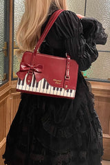 Piano Waltz Bowknot Sweet Lolita Handbag 4 Colors - Product - 7