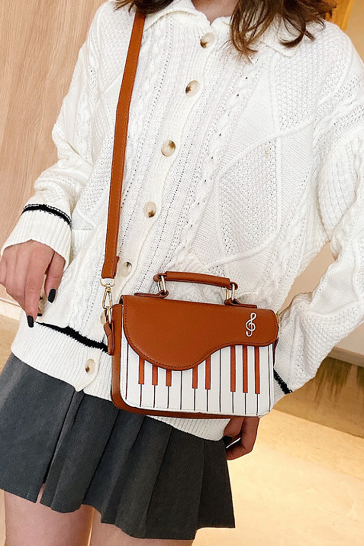 Piano Notes Embroidery Sweet Classic Lolita Shoulder Bag 3 Colors - Product - 8