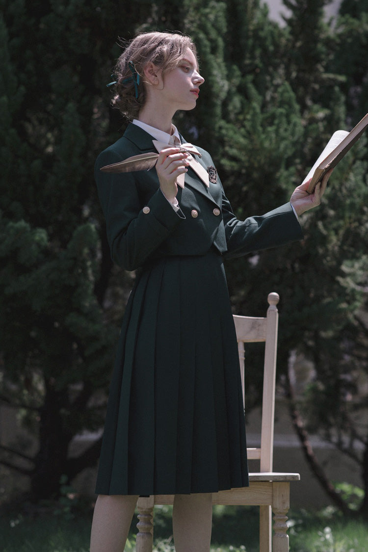 Green [Artemis] Sweet College Style Elegant Lolita Jumper Dress - Product - 2