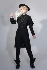Black Vintage Medieval Prince Ouji Lolita Long Pants - Product - 3