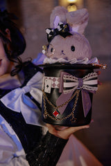 Magic Rabbit Hat Bowknot Sweet Lolita Shoulder Bag 3 Colors - Black/Purple - 2