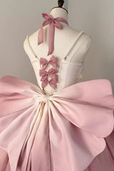 Gradient Pink Hanayome Hollow Bowknot Sweet Princess Lolita Dress - Product - 9