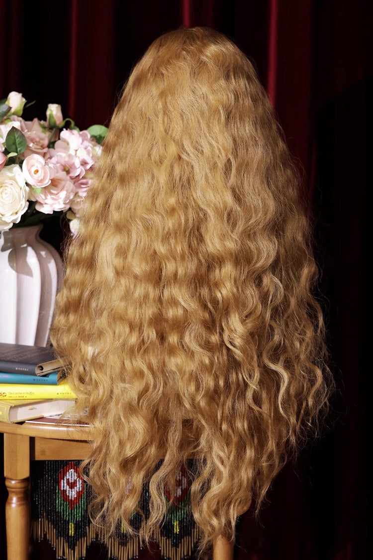 Golden Brown [Princess Diaries] French-Style Fluffy Wool Sweet Lolita Curl Wig - Product - 5