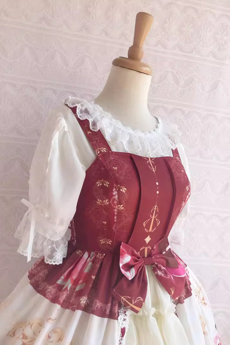 Cool Summer Dessertprint Vest met ruches Strik Zoet (alleen jurk) detailweergave 7