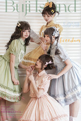 [Buji Island] Sleeveless Ruffle Bowknot Sweet Lolita Jsk Dress 4 Colors - Product - 3