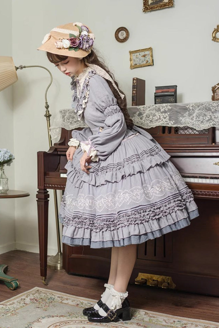 Thorn Rose Long Sleeves Ruffle Bowknot Sweet Princess (Dress Only) detail view 11