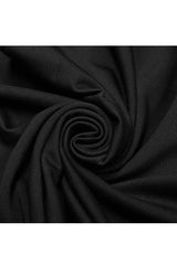 Black Long Sleeve Leather Strap Decoration Broken Holes Knit Men's Punk T-Shirt - Product - 7